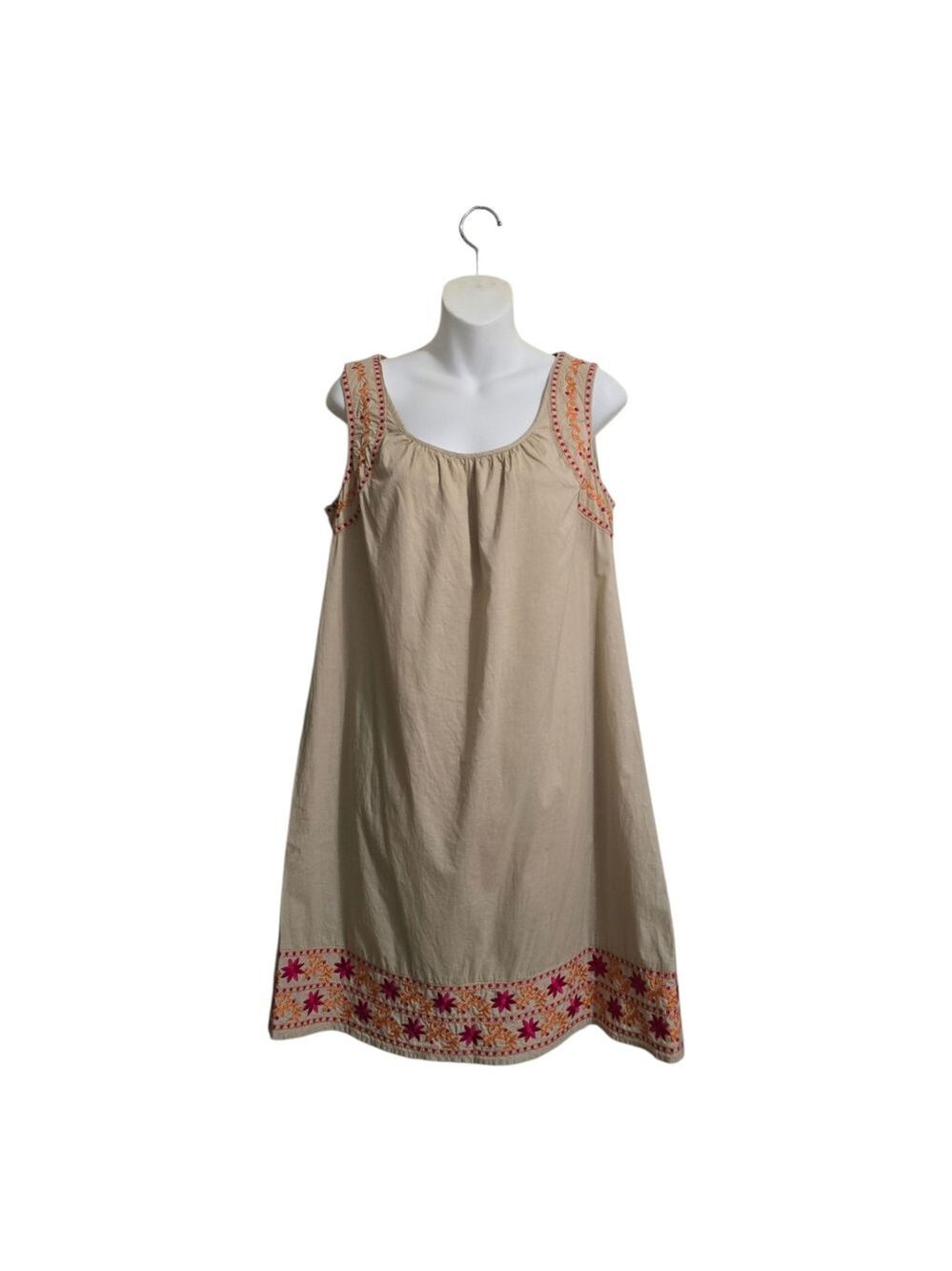 Calypso St. Barth for Target Floral Embroidered Sleeveless Shift Dress Sz M